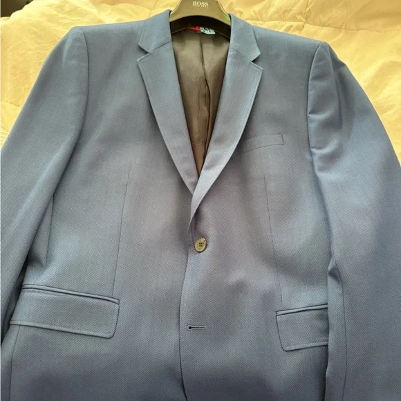 Hugo - Hugo boss - 42R - Slim - Blue Sport Coat - Textured - Picture 2 of 6